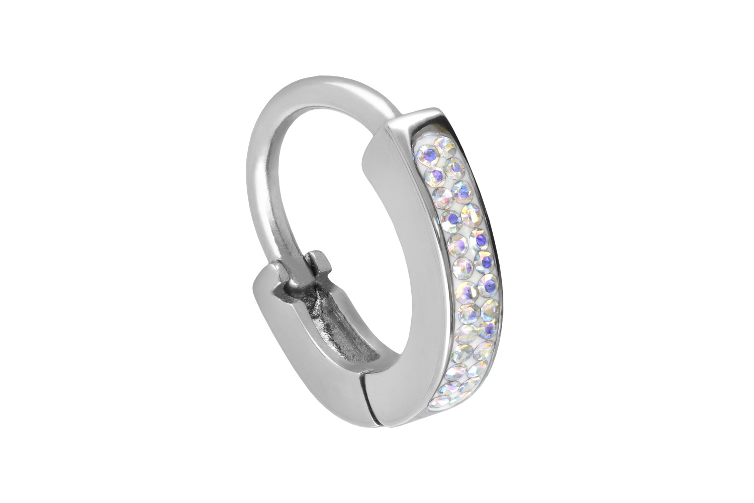 Chirurgenstahl Bauchnabelring Bauchnabelpiercing KRISTALLE + EPOXY